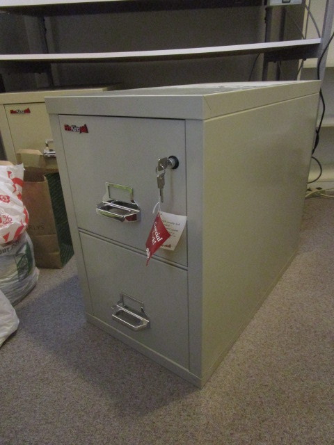 lot 118 image: FIREPROOF FILE CABINET