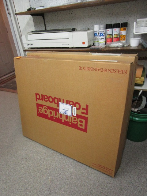 lot 154 image: 32 x 40 BLACK FOAMBOARD
