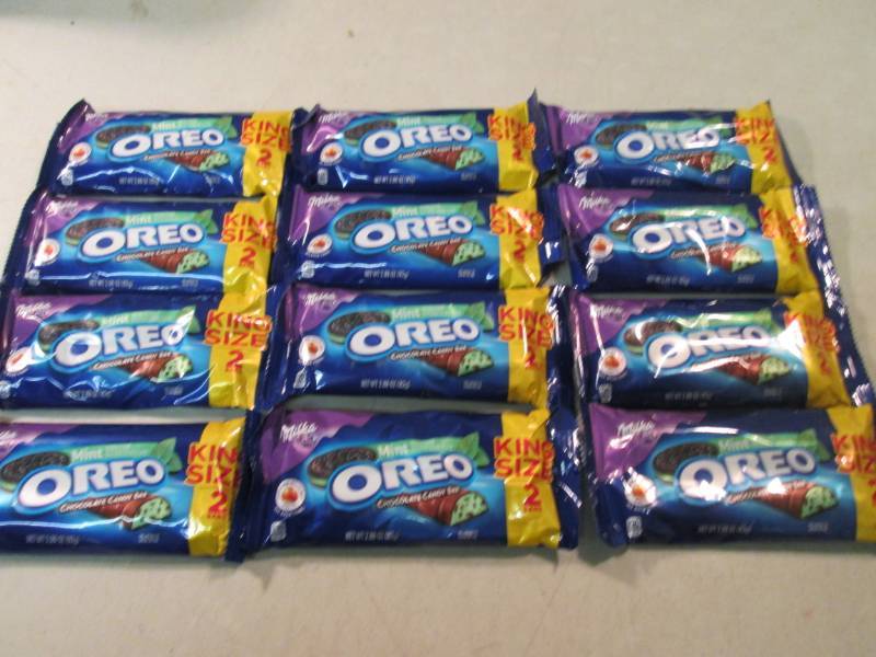 12 King Size 2 Bar Mint Oreo Cookie...