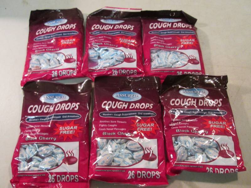 6 Bags of Black Cherry Cough Drops ...