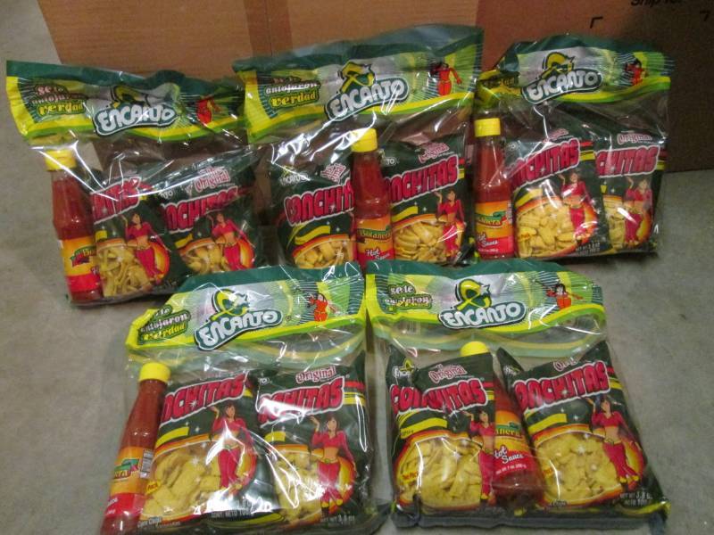 5 Packs of Corn Chips with Bottle o...