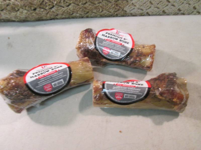 3 Premium 6 Marrow Bone Dog Chews ...