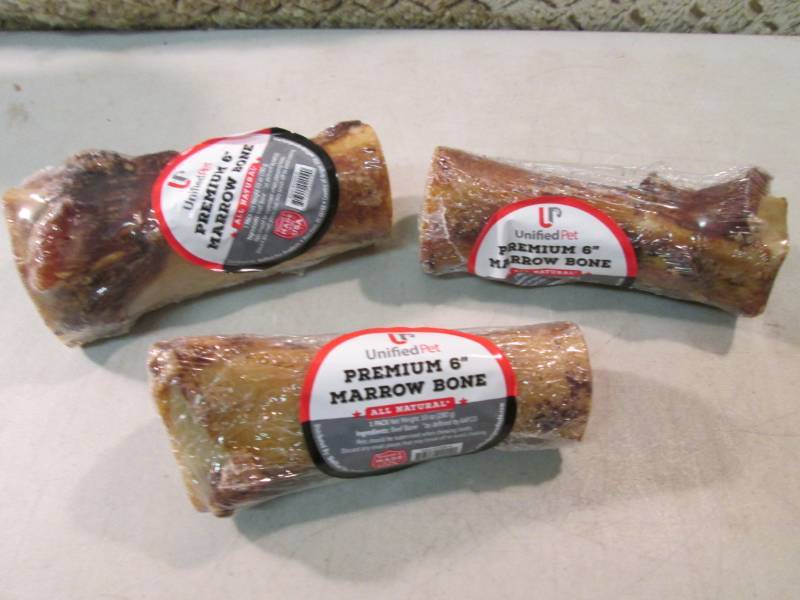 3 Premium 6 Marrow Bone Dog Chews ...