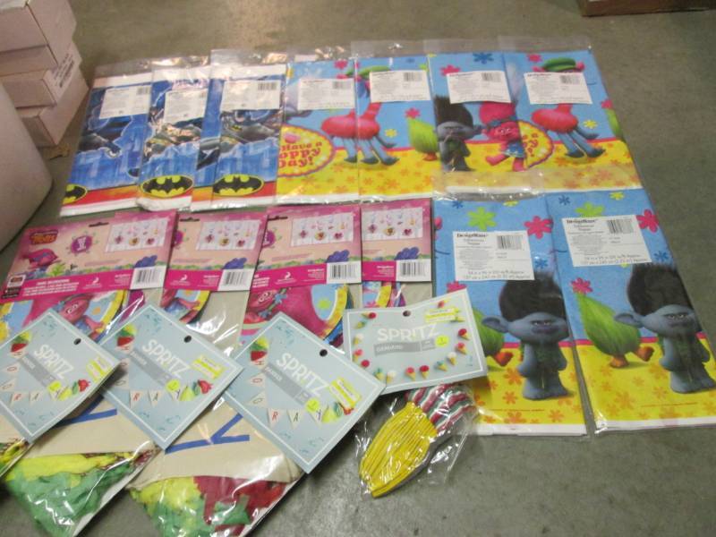 Lot of Party Supplies Batman Trolls...