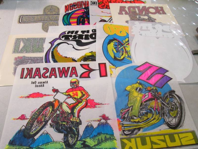 Lot of 10 Heat Press Transfers Moto...