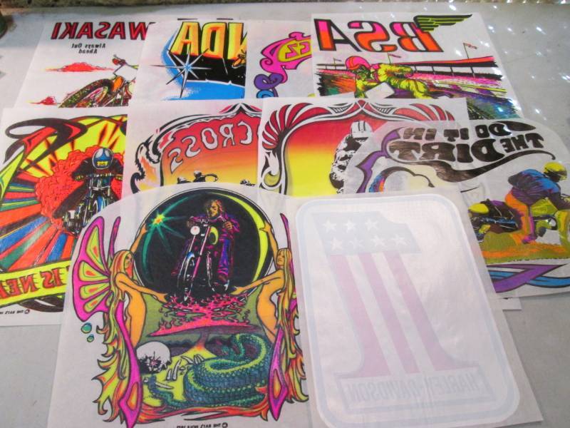 Lot of 10 Heat Press Transfers Moto...
