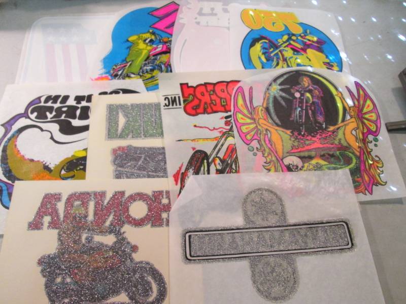 Lot of 10 Heat Press Transfers Moto...