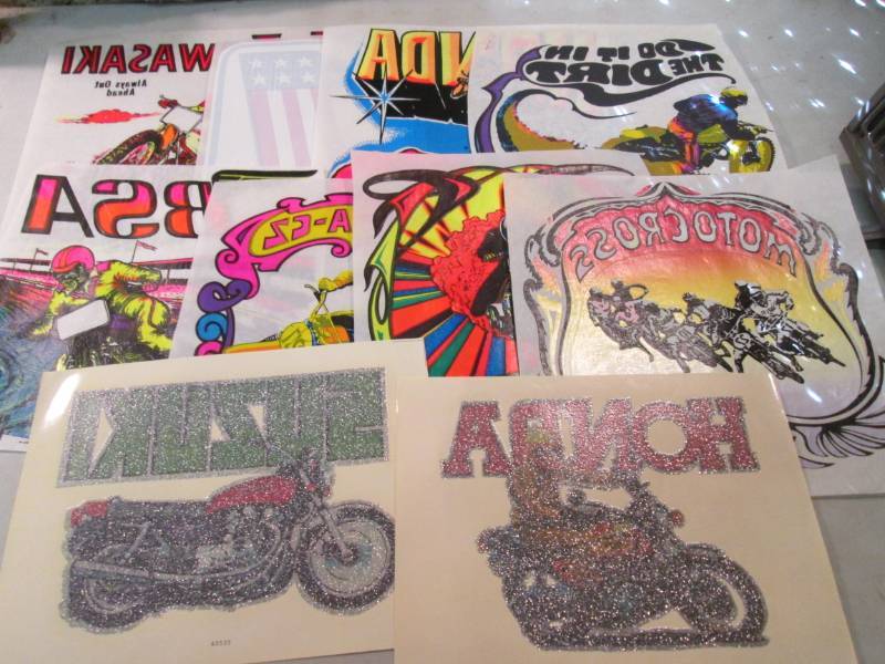 Lot of 10 Heat Press Transfers Moto...