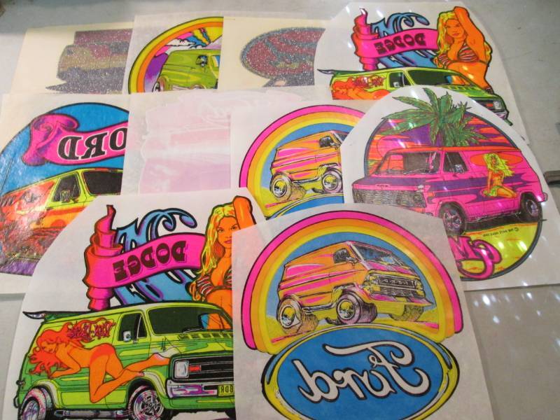 Lot of 10 Heat Press Transfers Vans...