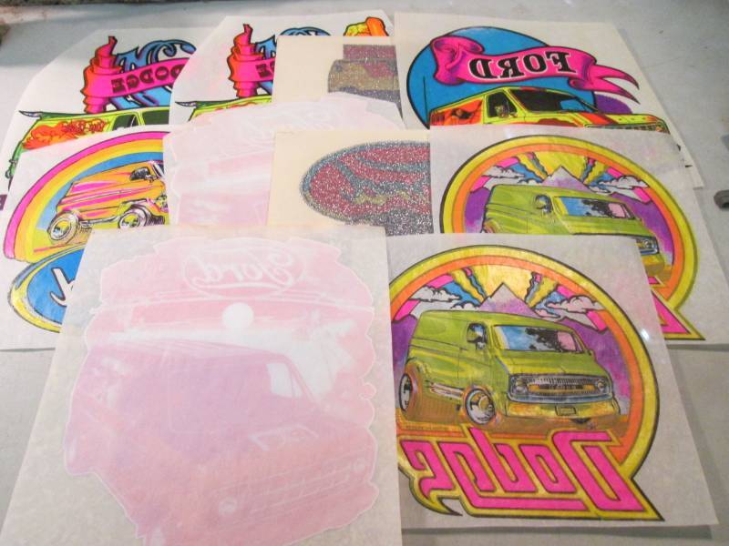Lot of 10 Heat Press Transfers Vans...