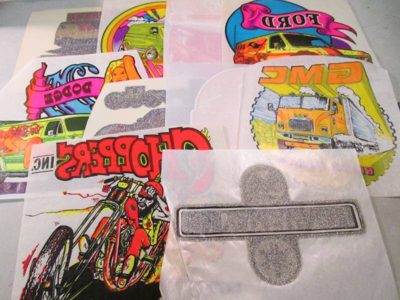 Lot of 10 Misc Heat Press Transfers...