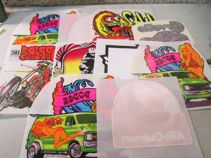 Lot of 10 Misc Heat Press Transfers...
