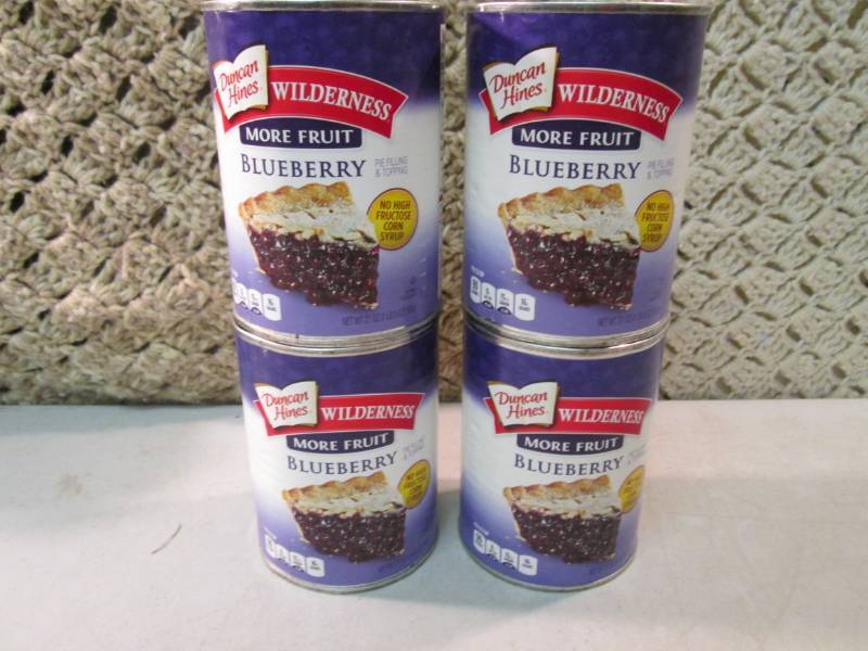 4 Cans of Blueberry Pie Fill and To...