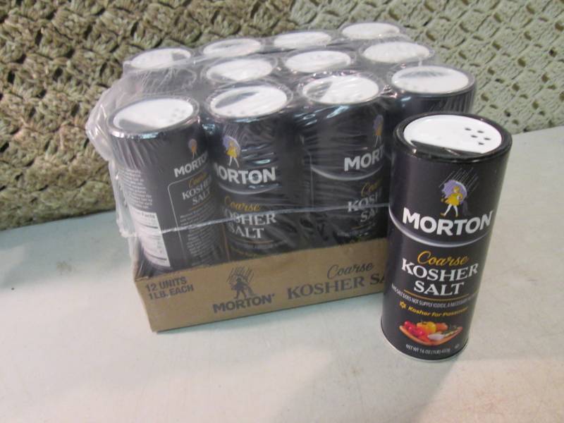 Case of 12 Morton Coarse Kosher Sal...