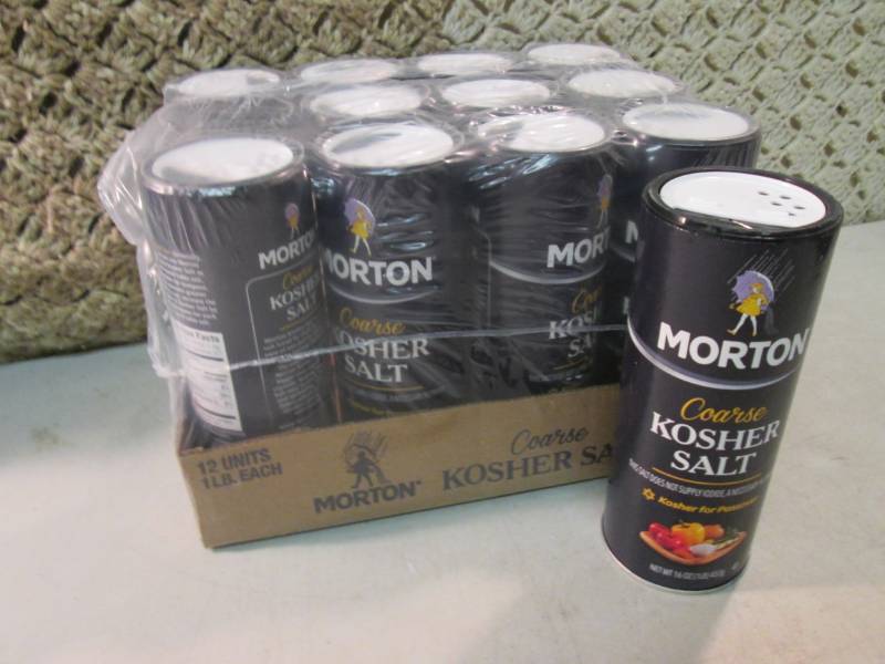 Case of 12 Morton Coarse Kosher Sal...