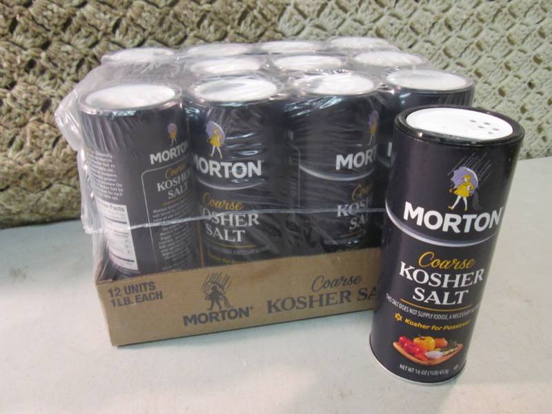 Case of 12 Morton Coarse Kosher Sal...