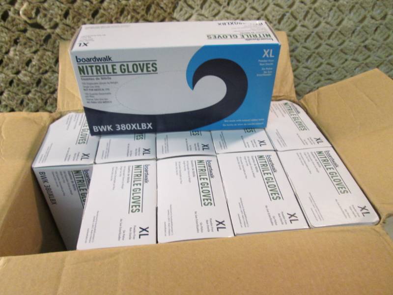 Case of 1000 Nitrile Gloves 10 boxe...
