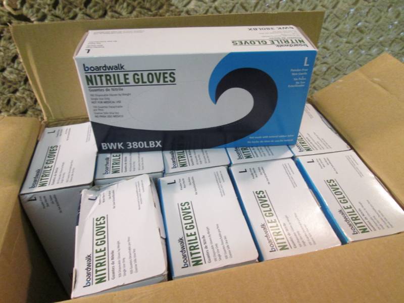 Case of 1000 Nitrile Gloves 10 boxe...