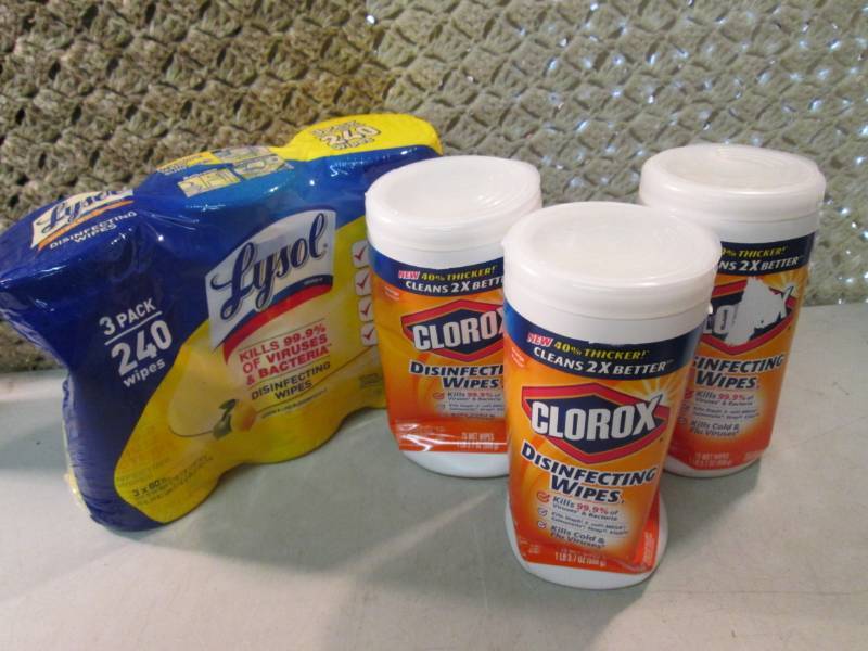 Lot of 6 Misc Containers of Lysol D...
