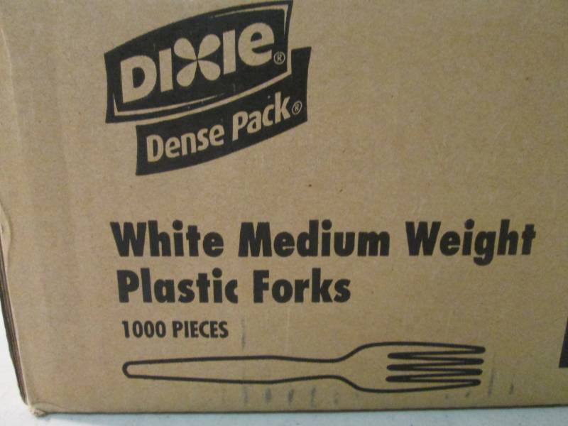 Case of 1000 Dixie Plastic Forks  D...