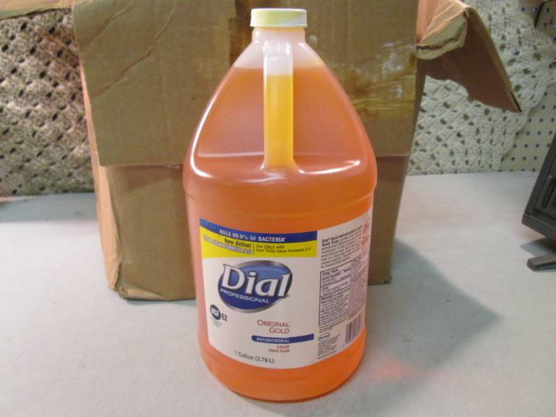 Case of 4 Dial Liquid Hand Soap 1 g...