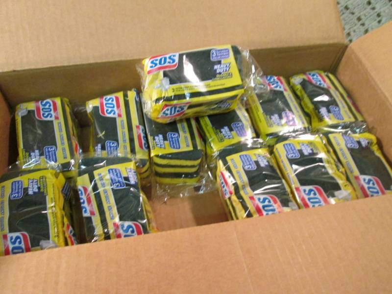 12 3-Packs of S.O.S. Heavy Duty Scr...
