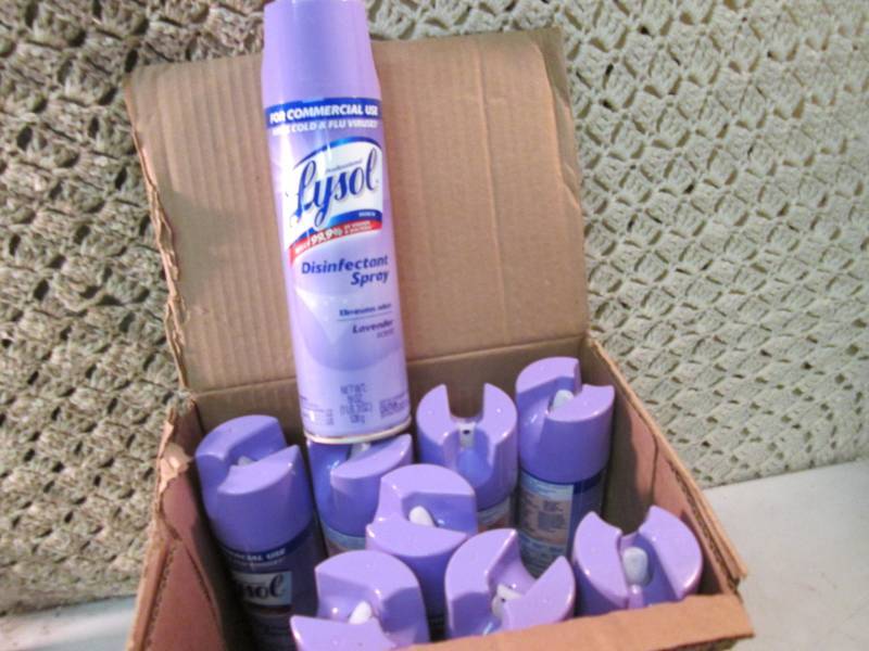 9 Cans of Lysol Disinfectant Spray ...