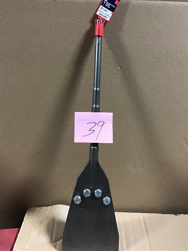 lot 39 image: Bosch 6 in. x 25 in. Hammer Steel SDS-MAX Floor Scraper  open box in like new condition