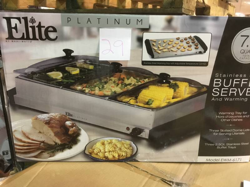 Elite Platinum Warming Tray  in like new condition
