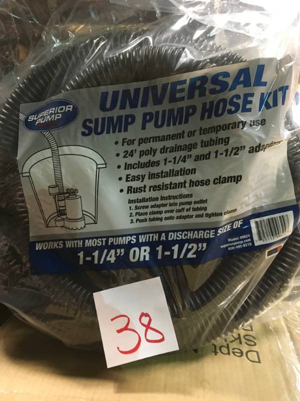 Superior Pump 24 ft. Poly Universal Discharge Sump Pump Hose Kit  in like new condition