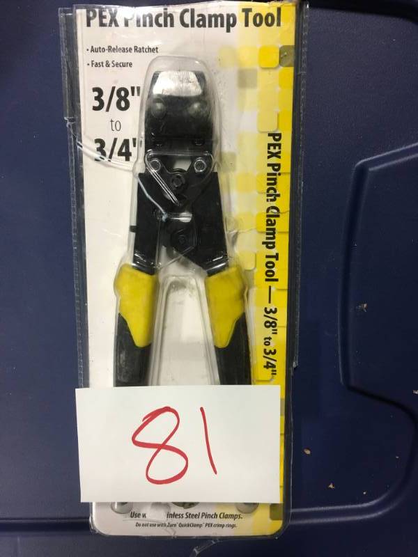 Apollo 38 in., 12 in. and 34 in. PEX Quick-Cinch Clamp Tool  in like new condition