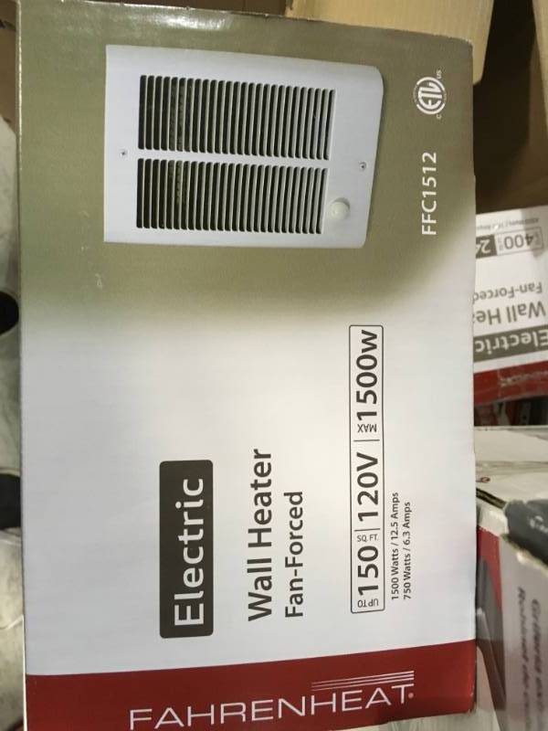 Fahrenheat 1,500-Watt Small Room Wall Heater  in like new condition