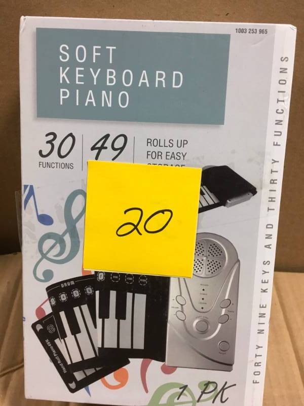 lot 20 image: 49 Keys Hand Rolled Piano (1-Pack) in like new condition