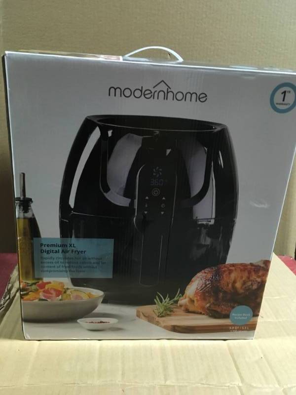 lot 48 image: modernhome Premium Digital Air Fryer (5.8 Qt.1700-Watt) in like new condition