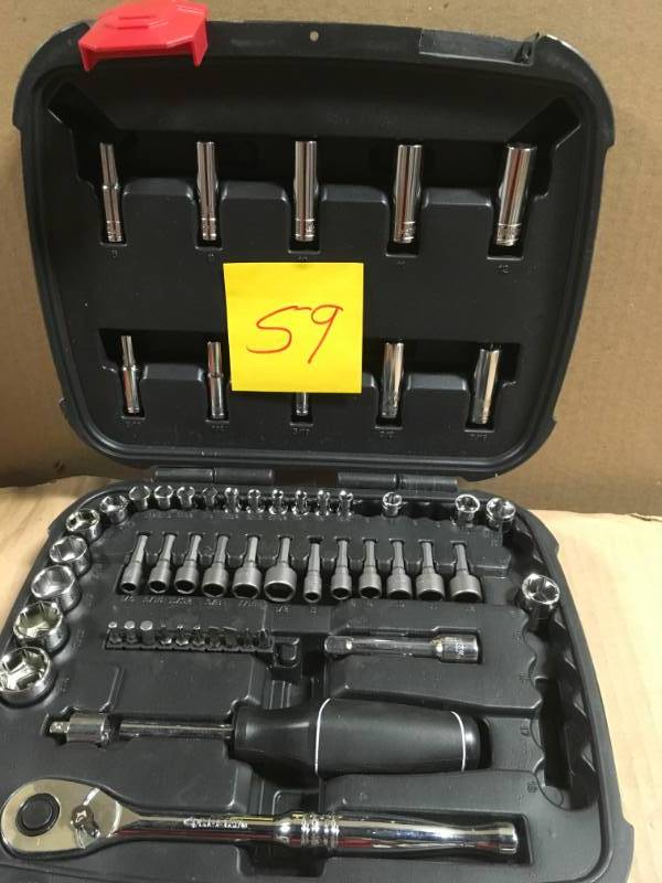 lot 59 image: Husky Mechanics Tool Set (65-Piece) in like new condition