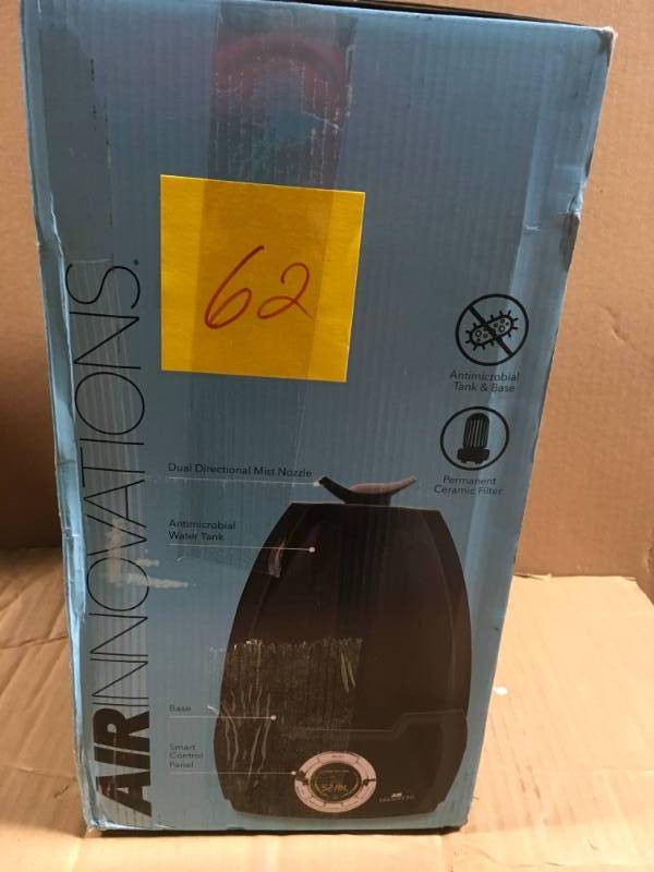 lot 62 image: Air Innovations 1.6 Gal. Cool Mist Digital Humidifier for Large Rooms up to 500 sq. ft.in like new condition