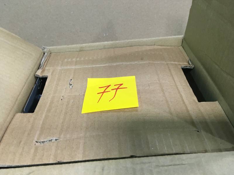 lot 77 image: Hampton Bay 80 CFM No Cut Ceiling Humidity Sensing Bath Fan in like new condition