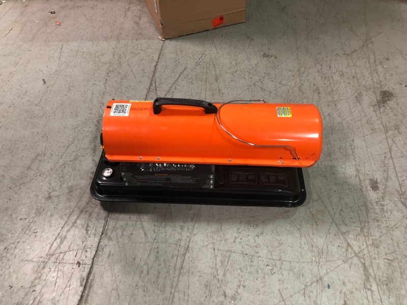 lot 105 image: Dyna-Glo Pro  80K BTU Forced Air Kerosene Portable Heater in good conditions
