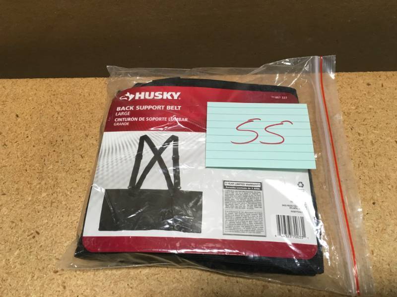 lot 55 image: Husky Large Back Support Belt in like new condition