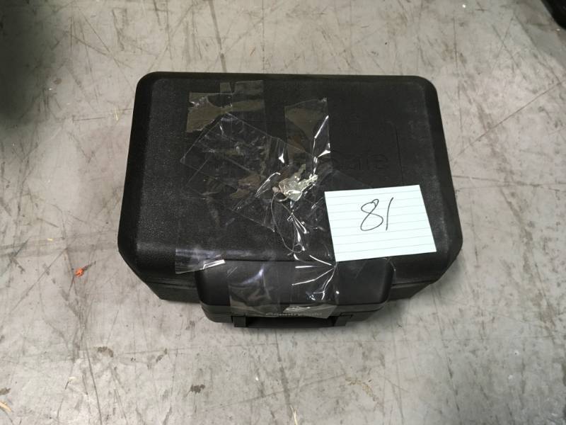 lot 81 image: SentrySafe 1200 0.18 cu ft Fireproof Safe with Key Lock PLEASE SEE PICS FOR BROKEN DAMAGE
