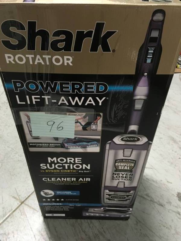 lot 96 image: Shark Rotator Powered Lift-Away Vacuum Cleaner USED in good condition