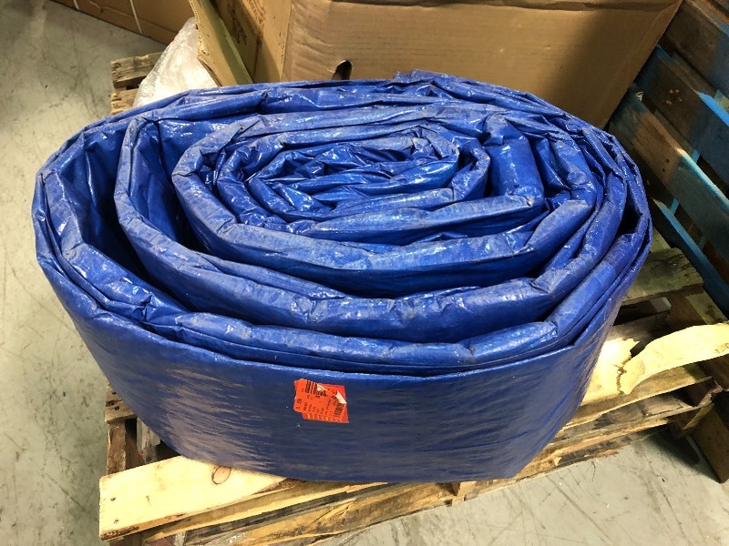 lot 109 image: Everbilt  40 ft. x 60 ft. Blue Medium Duty Tarp  in good conditions