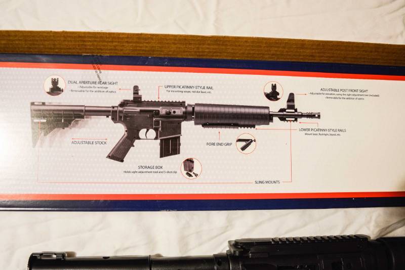 lot 10 image: M16 rifle pump action BB gun