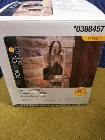 lot 76 image: Portfolio Outdoor Lantern