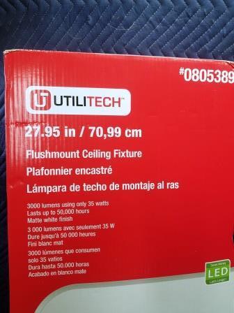 lot 86 image: Utilitech Flush mount Light