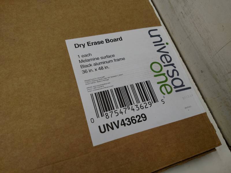 lot 57 image: Universal 36x48 White Board, New...