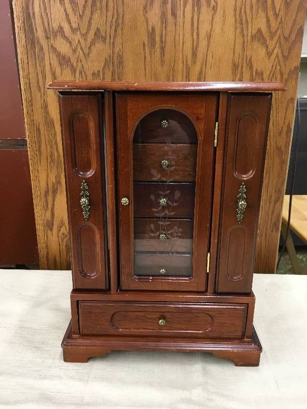 Wooden Jewelry Cabinet