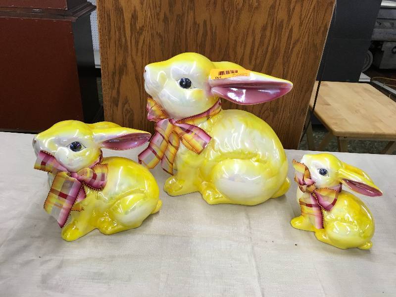 Yellow Rabbit Figures