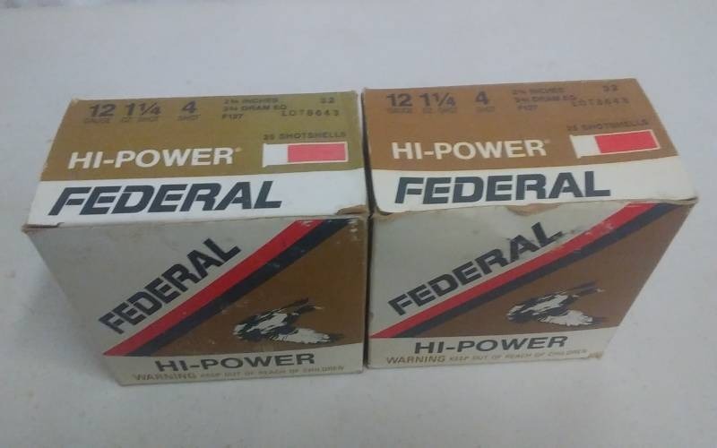 2-Boxes Of 25 Each Federal High Power Shotgun Shells As Shown