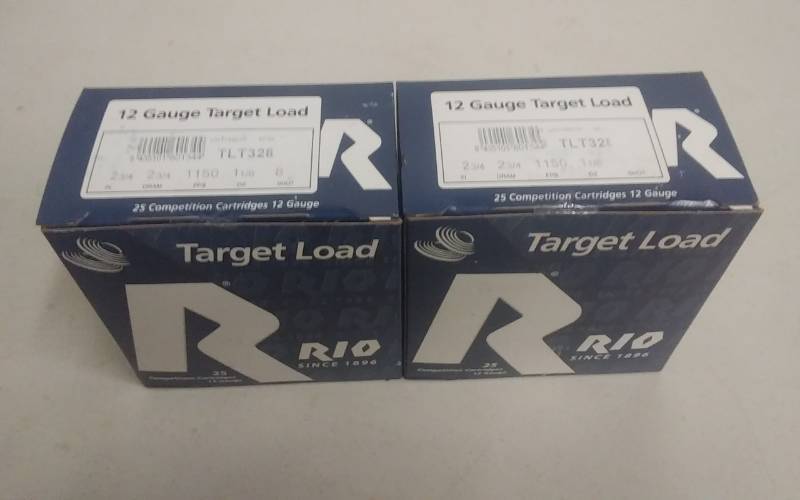 2-Boxes Of 25 Each Rio Shotgun Target Load Shells As Shown